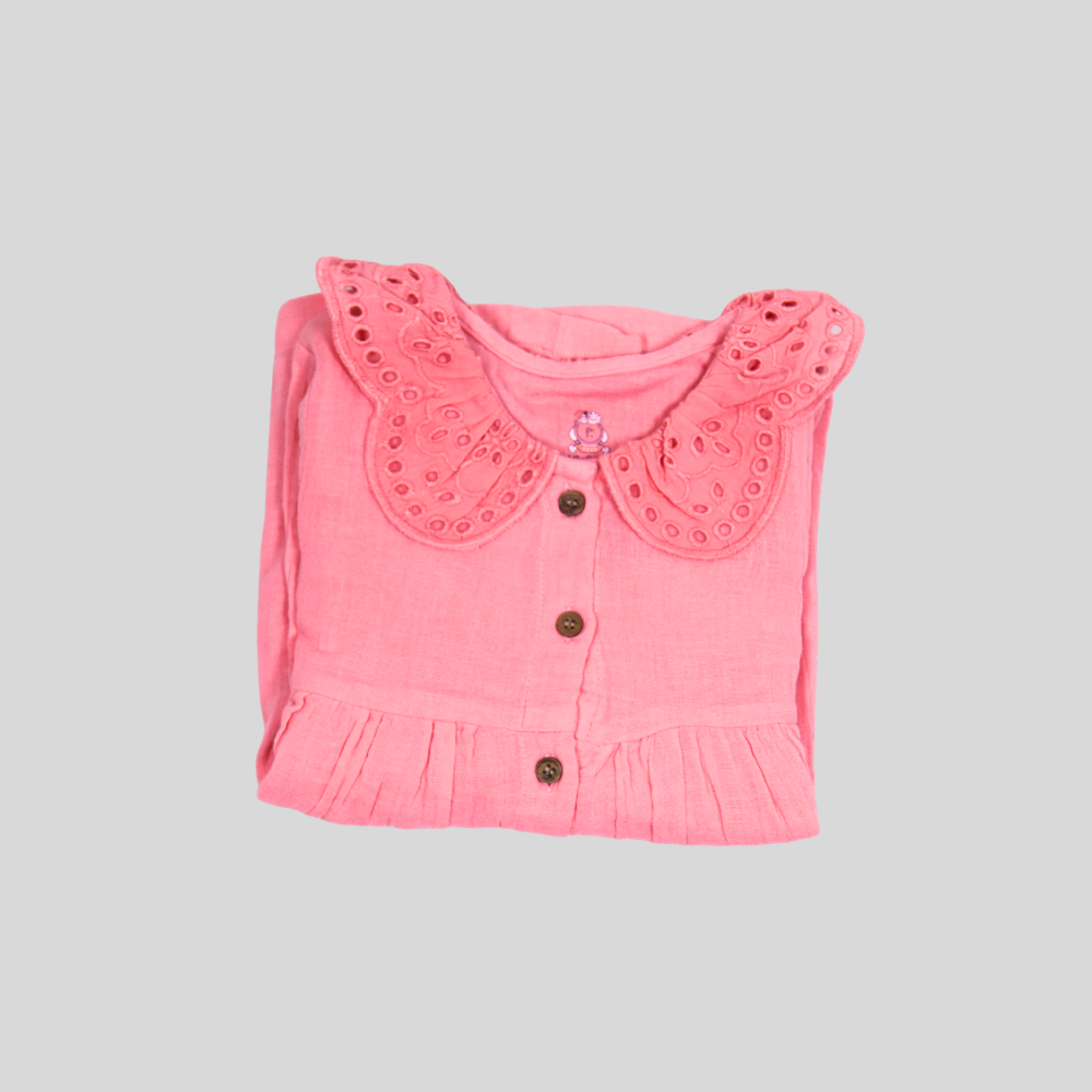 Baby Girls Rosy Peter Pan Collar Dress