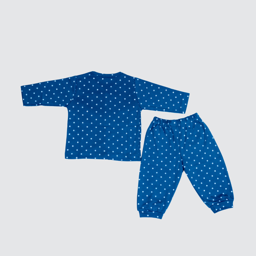Baby Star Print Full-Sleeve Shirt & Pant Set