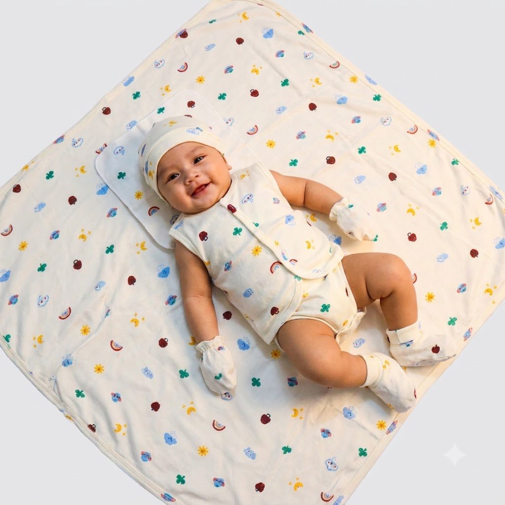 baby unisex 5-piece knitted set