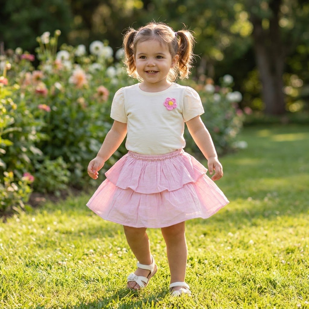 Blush Blossom Twirl Dress