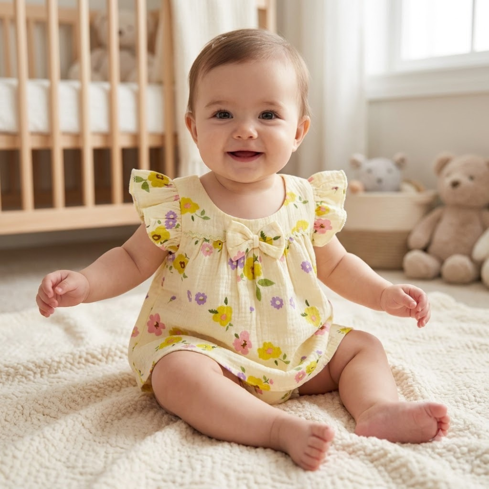 Infant floral frock